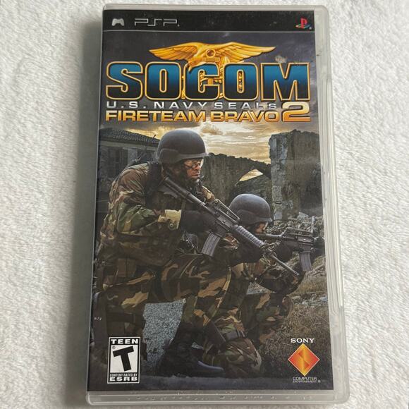 SOCOM U.S. Navy SEALs Fireteam Bravo 2 (Sony PSP, 2006) Complete CIB - Picture 1 of 4
